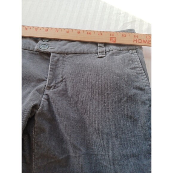 Gap wide leg corduroy pants womens 2 gray low rise stretch Y2K retro style - Picture 9 of 13